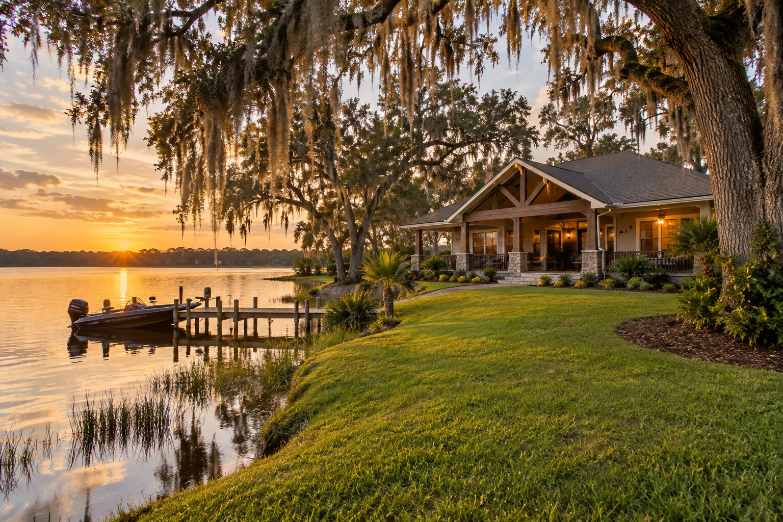Lakefront craftsman home in Winter Haven Florida representing top-ranked 2026 snowbird destination